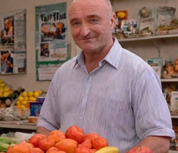 Phil Collins tiene cara de frutero.