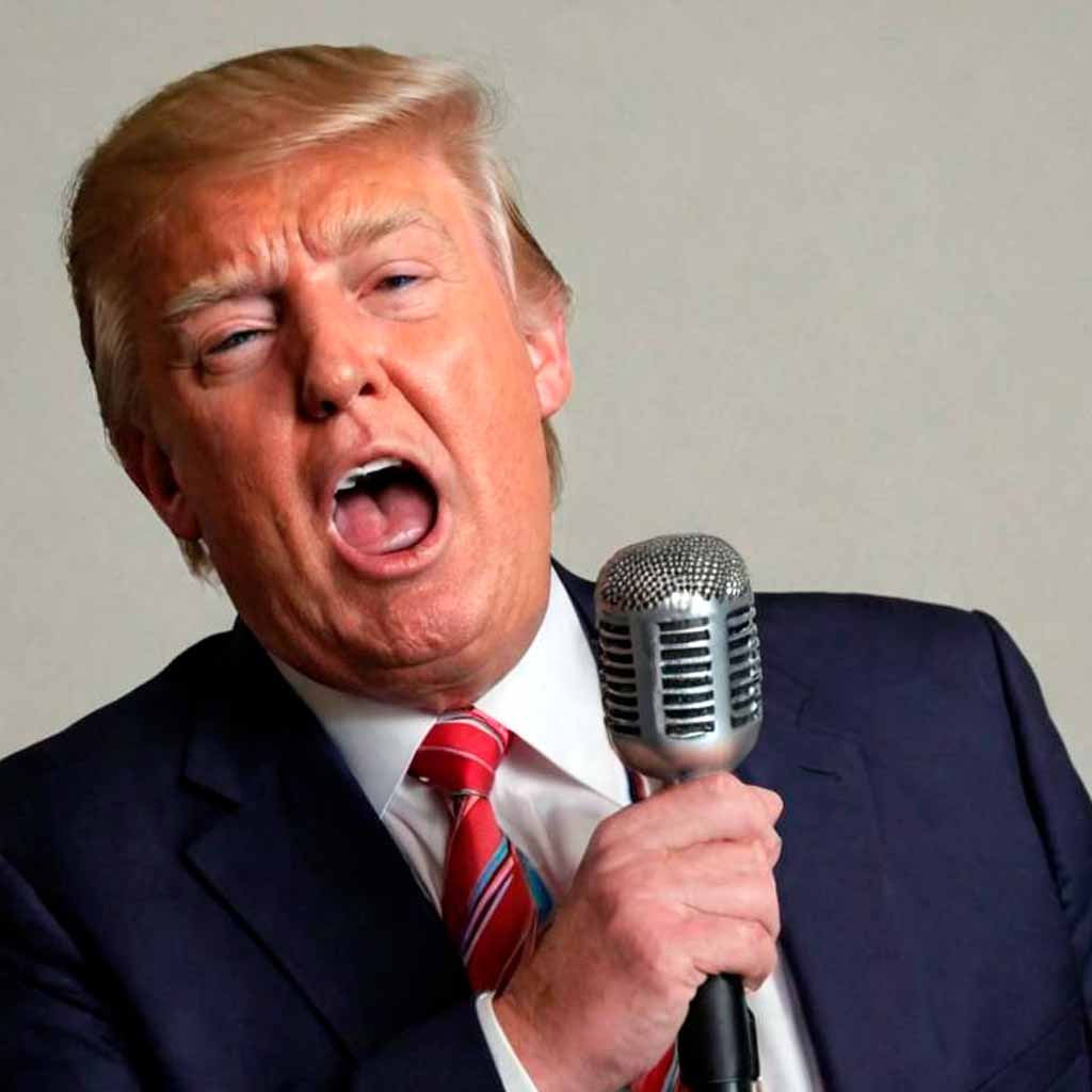 Donald Trump sabe cantar.